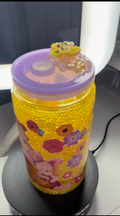 Vaso Snowglobe Personalizado 16oz – Glitter Flotante Efecto Lava y Cascada